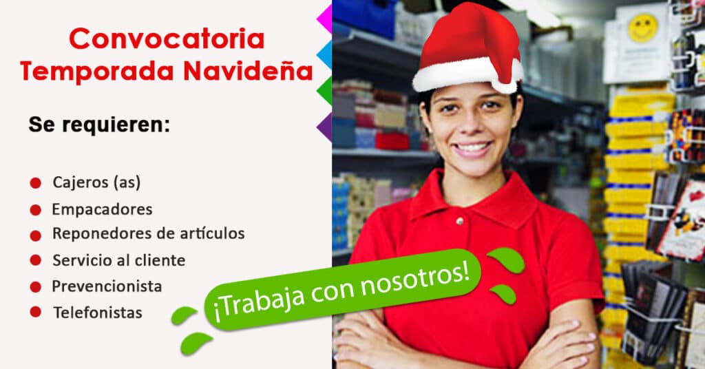 TRABAJO POR TEMPORADA ALTA : +220 puestos para este DICIEMBRE/ENERO/FEBRERO
